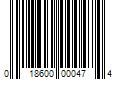 Barcode Image for UPC code 018600000474