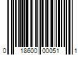 Barcode Image for UPC code 018600000511