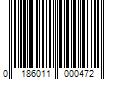 Barcode Image for UPC code 0186011000472