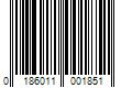 Barcode Image for UPC code 0186011001851