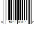 Barcode Image for UPC code 018613000072