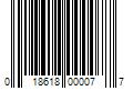 Barcode Image for UPC code 018618000077