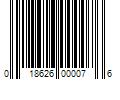 Barcode Image for UPC code 018626000076