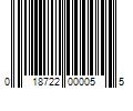 Barcode Image for UPC code 018722000055