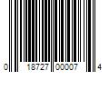 Barcode Image for UPC code 018727000074