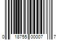 Barcode Image for UPC code 018755000077