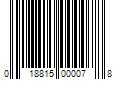 Barcode Image for UPC code 018815000078