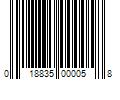 Barcode Image for UPC code 018835000058