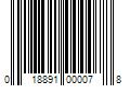 Barcode Image for UPC code 018891000078