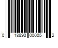 Barcode Image for UPC code 018893000052