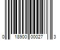 Barcode Image for UPC code 018900000273