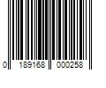 Barcode Image for UPC code 0189168000258