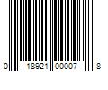 Barcode Image for UPC code 018921000078