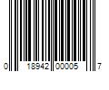 Barcode Image for UPC code 018942000057