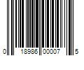 Barcode Image for UPC code 018986000075