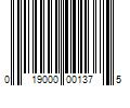 Barcode Image for UPC code 019000001375