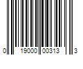 Barcode Image for UPC code 019000003133