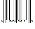 Barcode Image for UPC code 019000003195