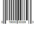 Barcode Image for UPC code 019000003393