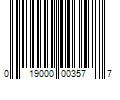 Barcode Image for UPC code 019000003577