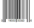 Barcode Image for UPC code 019000003836