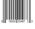 Barcode Image for UPC code 019000004673