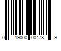 Barcode Image for UPC code 019000004789