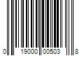 Barcode Image for UPC code 019000005038