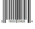 Barcode Image for UPC code 019000006264