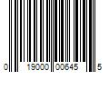 Barcode Image for UPC code 019000006455