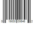 Barcode Image for UPC code 019000006462