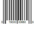 Barcode Image for UPC code 019000006608