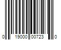 Barcode Image for UPC code 019000007230