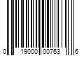 Barcode Image for UPC code 019000007636