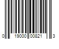 Barcode Image for UPC code 019000008213