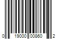 Barcode Image for UPC code 019000008602