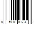 Barcode Image for UPC code 019000085047. Product Name: 