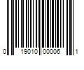 Barcode Image for UPC code 019010000061