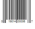 Barcode Image for UPC code 019014000067