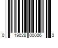 Barcode Image for UPC code 019028000060