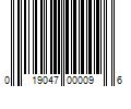 Barcode Image for UPC code 019047000096