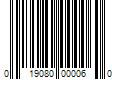 Barcode Image for UPC code 019080000060