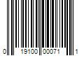 Barcode Image for UPC code 019100000711