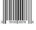 Barcode Image for UPC code 019100000766