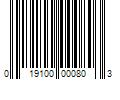 Barcode Image for UPC code 019100000803