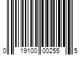 Barcode Image for UPC code 019100002555