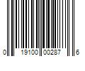 Barcode Image for UPC code 019100002876