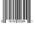 Barcode Image for UPC code 019100003941