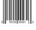 Barcode Image for UPC code 019100004313