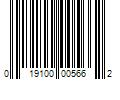 Barcode Image for UPC code 019100005662